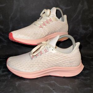 Nike Air Zoom Pegasus 35 PRM White Pink Athletic Running Shoes Sneakers Size 6.5